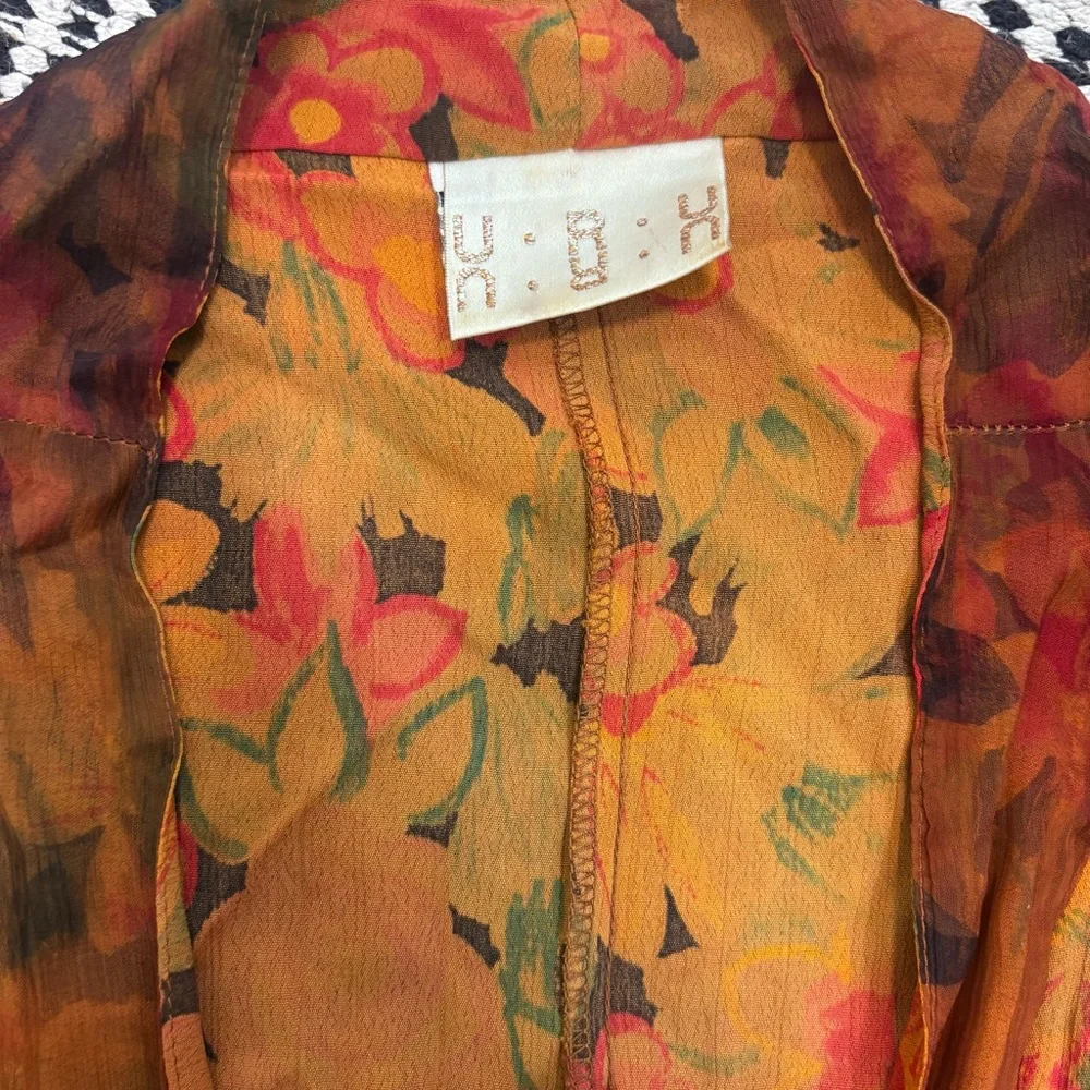 Vintage Floral Maxi Dress - Picture 6 of 7